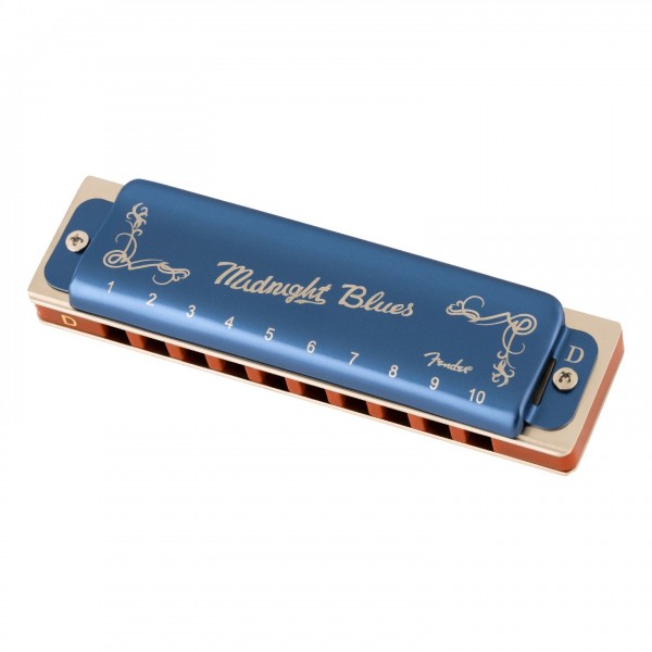 Fender Midnight Blues Harmonica, Key of D Main