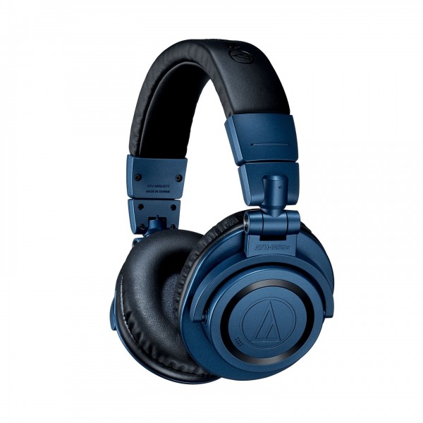 Audio Technica M50XBT2 Wireless Headphones, Limited Edition Deep Sea - angled