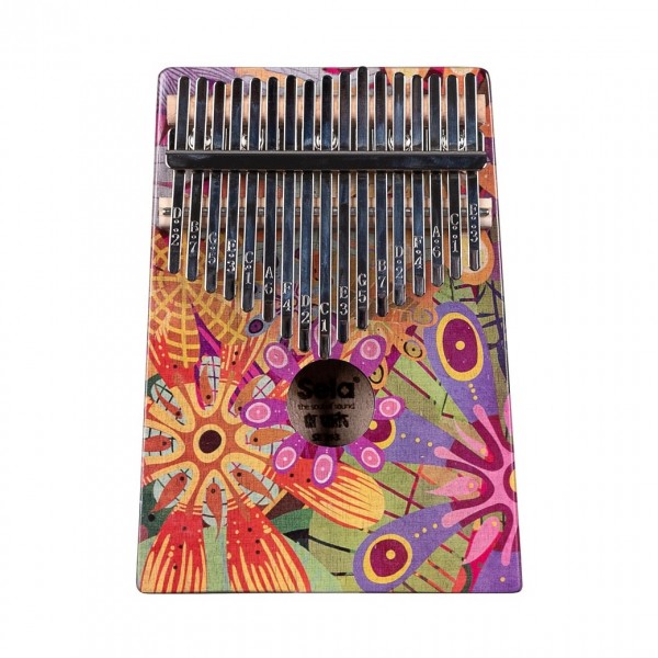 Sela Art Series Kalimba 17 Flower Power