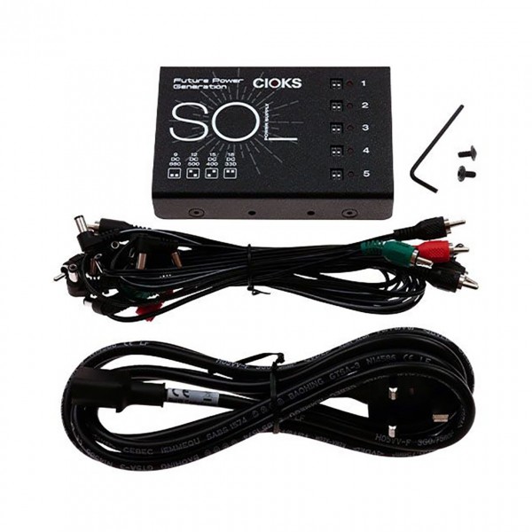 Cioks Sol 5 Outlet Power Supply w cables