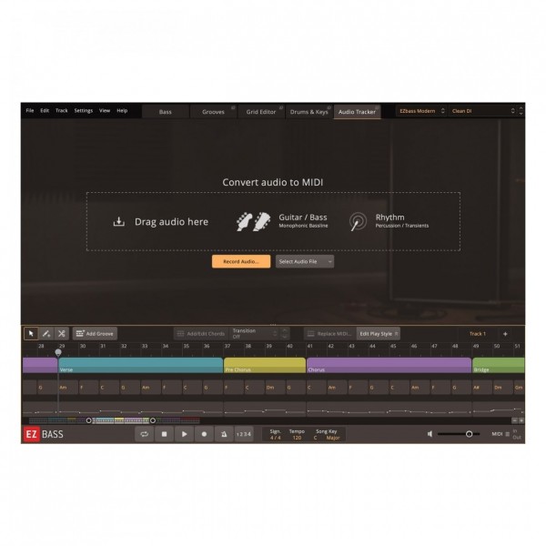Toontrack EZBass - Audio Tracker