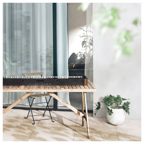 Casio PX S6000 Digital Piano X Frame Package, Black table