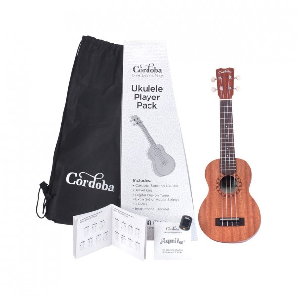 Cordoba Soprano Ukulele Player Pack