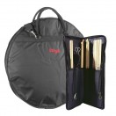 Stagg 22" Cymbal Bag & Nylon Drumstick Bag, Black