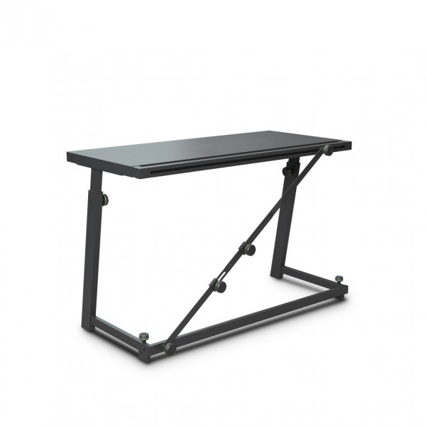 Gravity GFT01 Height-Adjustable DJ Desk - Angled, Left