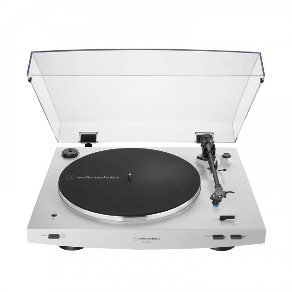 Audio Technica Turntable Fully Automatic Wireless Belt-Drive White Front View