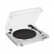 Audio Technica Turntable Fully Automatic Wireless Belt-Drive White Side View