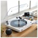 Audio Technica Turntable Fully Automatic Wireless Belt-Drive White Lifestyle
