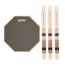 RealFeel Evans Apprentice Pad 7'' & LA Special 5B Wood Tip Sticks