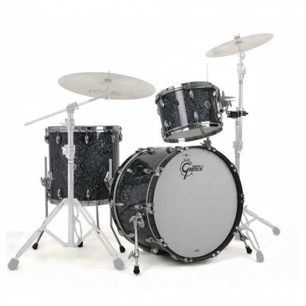 Gretsch USA Brooklyn 22" 3pc Shell Pack, Deep Black Marine Pearl