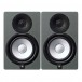 Yamaha HS7 Active Studio Monitors, Space Grey with Stands - HS7 Pair, Front