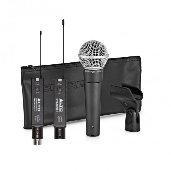 Alto Professional Stealth 1 UHF XLR Wireless System with Shure SM58