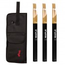 Stagg Nylon Stick Bag & Maple 7A Drumsticks, Nylon Tip