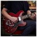Hartwood Revival Vibrato Semi Acoustic Guitar, Cherry Red