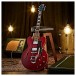 Hartwood Revival Vibrato Semi Acoustic Guitar, Cherry Red