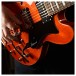 Hartwood Revival Vibrato Semi Acoustic Guitar, Burnt Orange