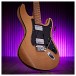 LA Select Electric Guitar HH By Gear4music, Natural Flame