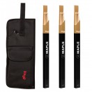 Stagg Nylon Stick Bag & Maple 7A Drumsticks, Wood Tip