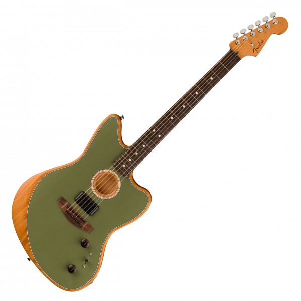 Fender-Acoustasonic-Player-Jazzmaster,-Antique-Olive