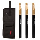 Stagg Nylon Stick Bag & Maple 5B Drumsticks, Wood Tip
