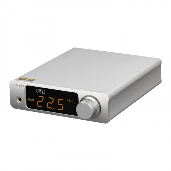 Topping DX3 Pro+ DAC and Headphone Amplifier, Silver
