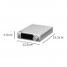 Topping DX3 Pro+ DAC and Headphone Amplifier, Silver dimensions chart