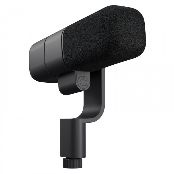 Logitech for Creators Blue Sona Active Broadcast Microphone, Black - Angled