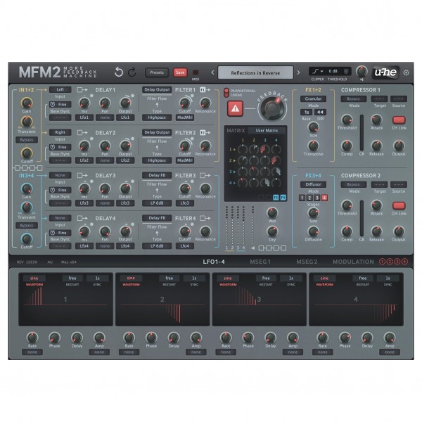 u-he MFM2 Delay Heaven - LFO