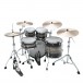 Tama Star Walnut 22'' 4pc Shell Pack, Satin Black Japanese Sen Burst - Rear