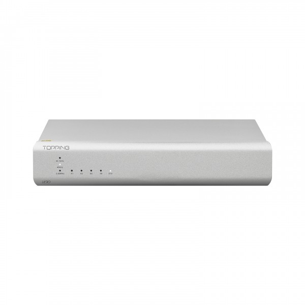 Topping U90 USB Bridge, Silver Front View