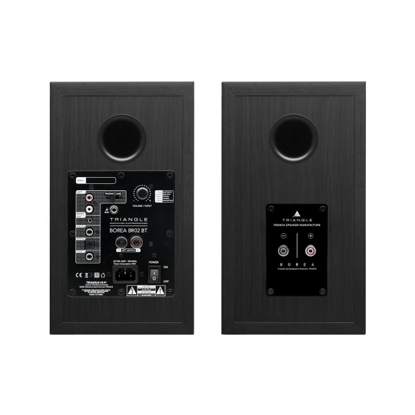 Triangle Borea BR02 BT Active Bookshelf Speakers (Pair), Black Ash at ...