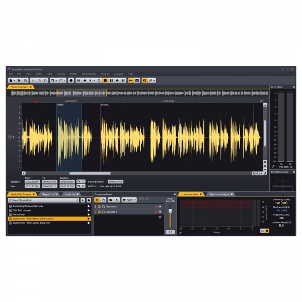 Acon Acoustica 7 Standard - Editor