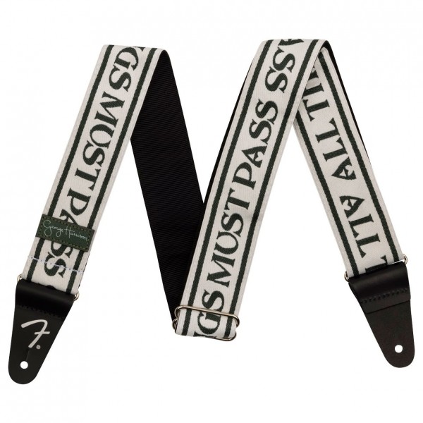 Fender George Harrison All Things Must Pass Logo Strap, B/W, 2"