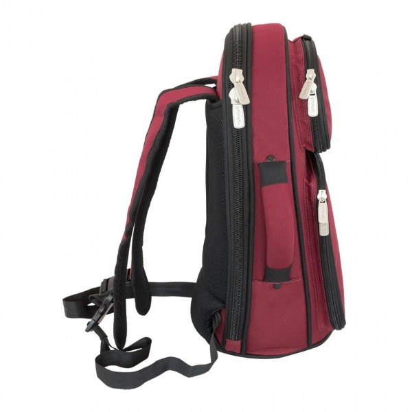 Tom and Will Cornet Gigbag, Burgundy and Grey Zips