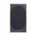 Triangle Borea BR03 Active Bookshelf Speakers (Pair), Light Oak Blue front view with grille