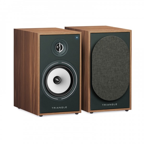 Triangle Borea BR03 Active Bookshelf Speakers (Pair), Oak Green
