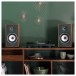 Triangle Borea BR03 Active Bookshelf Speakers (Pair), Oak Green in home audio environment