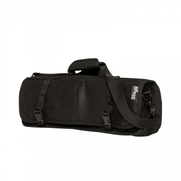 Stagg Flute Gigbag, Black Faux Leather