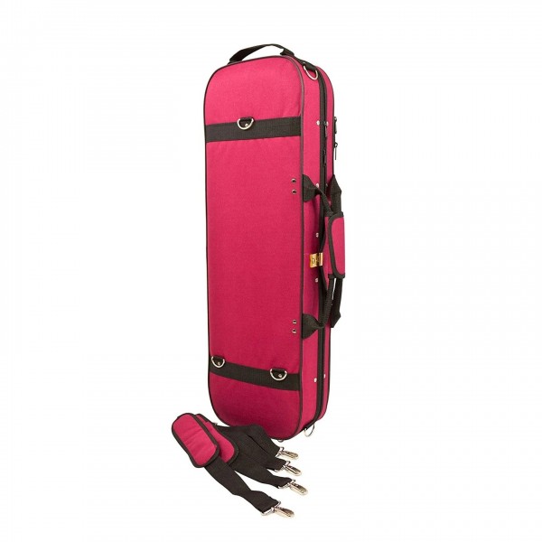 Tom and Will 3/4 Violin Case, Burgundy Side