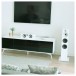 Bowers & Wilkins 603 S2 AE Floorstanding Speakers, White Lifestyle View