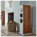 Bowers & Wilkins 603 S2 AE Floorstanding Speakers, Oak Lifestyle View 2