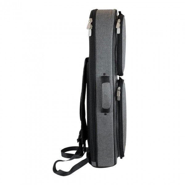 Tom and Will Straight Soprano Sax Gig Bag, Smokey Grey and Black Trim Side