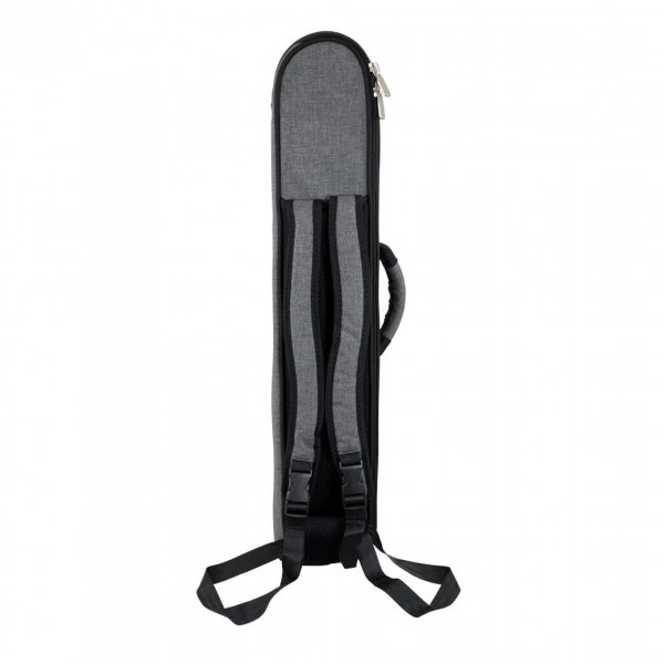 Tom and Will Straight Soprano Sax Gig Bag, Smokey Grey and Black Trim Straps