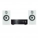 Yamaha A-S501 Amplifier Black with Bowers & Wilkins 607 S2 AE Bookshelf Speakers, White Full View