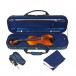 Tom and Will 4/4 Violin Case, Blue open