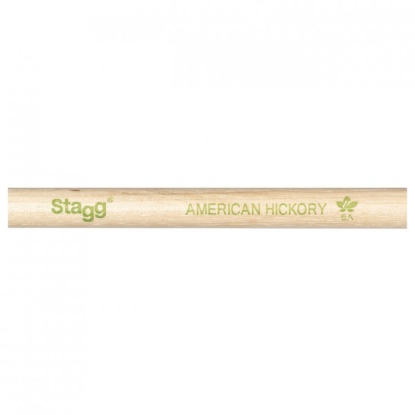 Stagg V Series Hickory 5A Drumsticks, Wood Tip - Logo