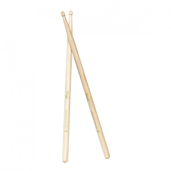 Stagg V Series Hickory 5A Drumsticks, Wood Tip - Pair