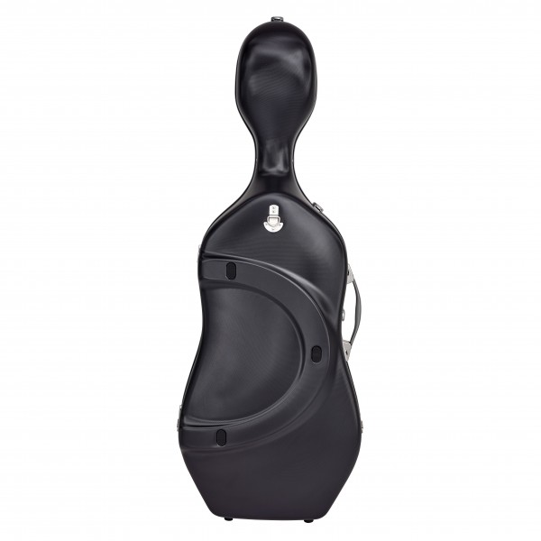 BAM Hightech Supreme Cello Case, Black with Silver Handle