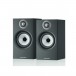 Bowers & Wilkins 607 S2 AE Bookshelf Speakers, Black Front View