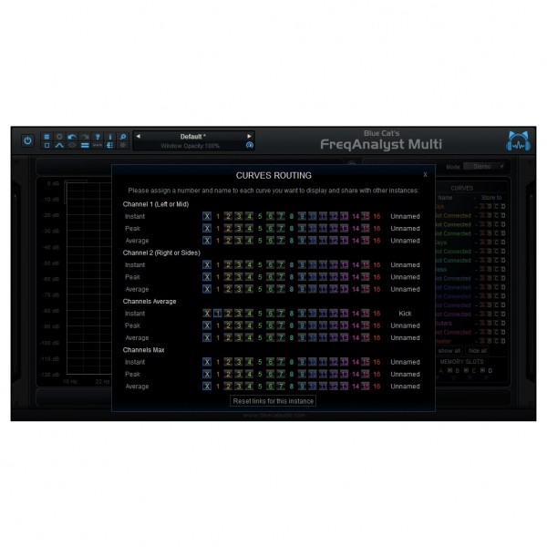 Blue Cat FreqAnalystMulti - Routing